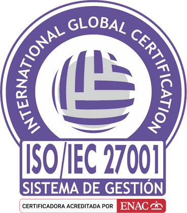 Sello de certificación ISO/IEC 27001 de IGC